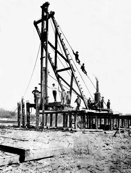 driving the piles home